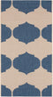 SAFAVIEH Courtyard Collection Accent Rug, 2' x 3'7", Beige & Blue, Non-Shedding, Indoor/Outdoor Washable Rug