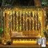 JMEXSUSS 200 LED Curtain Lights for Bedroom, Warm White Curtain Fairy Lights