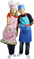 MÜkitchen Kids Apron Set | 24" Kids Cooking Apron, Oven Mitt, Chef’s Hat - 100% Cotton, Machine Washable