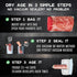 Artisan Meat LAB 5pcs. 8x12 (20x30 cm), 1-4 lb 0.5-2 Dry Age Bag for Beef Steak. Easily Create Delicious DIY Aged Meat.