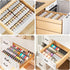 Spice Drawer Organizer, 2 Tier Clear Acrylic Storage, Expandable from 11'' to 22''