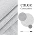 Windows,Grommet 2 52" 54" Jubilantex Light Grey Linen Full Blackout Curtains for Bedroom Burlap Style Light Blocking