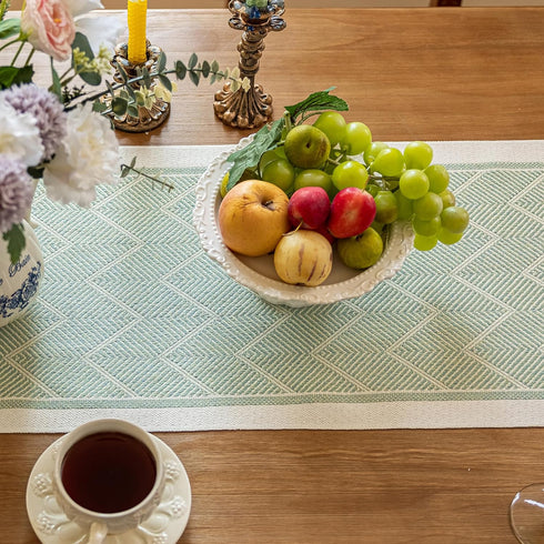 138 Inches,Waterproof Table Runners Boho Table Runner with Tassel Fringe,Table Runner for Party Coffee Table