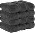 600 100% 4 Set, 13x13 American Soft Linen Luxury Washcloths for Bathroom, GSM Cotton Piece Turkish Wash Cloth in Soft