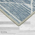 Blue Grey Seta Imagine Printed Chenille Runner Rug, 2' x 6' Non Skid & Machine Washable