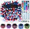 Brizled Color Changing Christmas Lights, 33ft 100 LED RGB Red White Blue