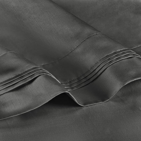 Superior Egyptian Cotton King Pillowcases, 650 Thread Count, 2-Pieces, Grey