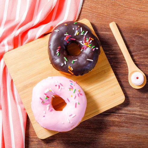 Large Professional Grade Donut Pan for Baking, 9 Cavity Non-Stick Bagel Pan, BPA Free 11.2 x 11.1 Inches