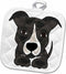 3D Rose Funny Grey Pitbull Puppy Dog Cartoon Pot Holder, 8 x 8