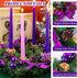 MCEAST 12 Inch Christmas Centerpiece Wreath Candle Holder with Purple Ribbon, Bowknots, Pine Cones for Home Decoration