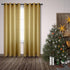 KOUFALL 96 Inches Long Gold Curtains for Dining Room Windows, Sheer Shimmer Retro Art Deco Living Room & Bedroom