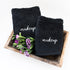 Pack 2-730 12" 12" Laguna Beach Textile Co. Plush Zero Twist Supima Cotton Makeup Towels - of GSM - x (Black - Makeup