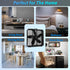 Comfort Zone 20 Inch Box Fan - 3 Speed Full-Force Air Circulation with Carry Handle, Ideal for Home
