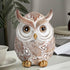 Smadeer Owl Statue and Figurine for Home Decor Accents Adorable Owl for Shelf Bookshelf Bedroom Living Room Office