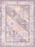 35 Boho Vintage Area Rugs Washable Non-Slip Traditional Mauve Purple Carpet for Nursery Living Room Bedroom Dining Room