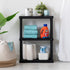 3-Shelf 150lb 33" 24" 12" IRIS USA Light Duty Plastic Storage Shelves, Capacity, H x W x D, Medium Modular Shelving