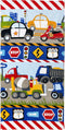 dream FACTORY Trains and Trucks Kids Bath Towel - 20" x 30"