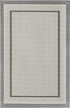Unique Loom Outdoor Border Collection Area Rug, Border, 2' 2" x 3' 1", Gray/Silver