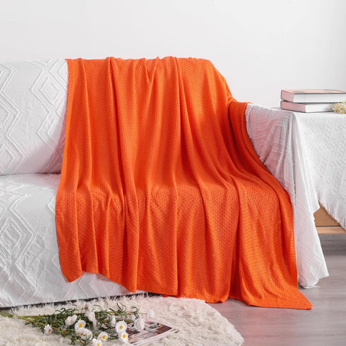 51x67 Inches NTBAY Cooling Cable Knit Throw Blanket, Soft and Breathable Throw Blanket Made from Rayon Derived from