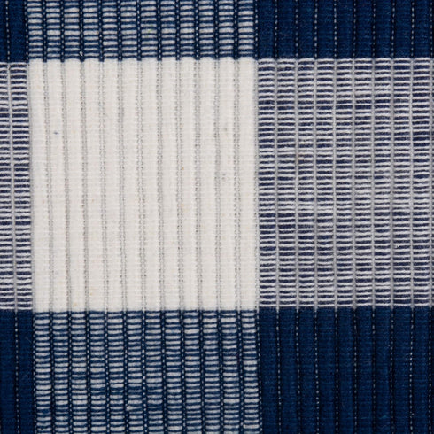DII Buffalo Check Collection, Classic Farmhouse Placemat Set, 6 Piece, 13x19, Navy & Cream
