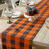 DII Buffalo Check Collection Classic Farmhouse Table Runner, Orange & Black, 14x72