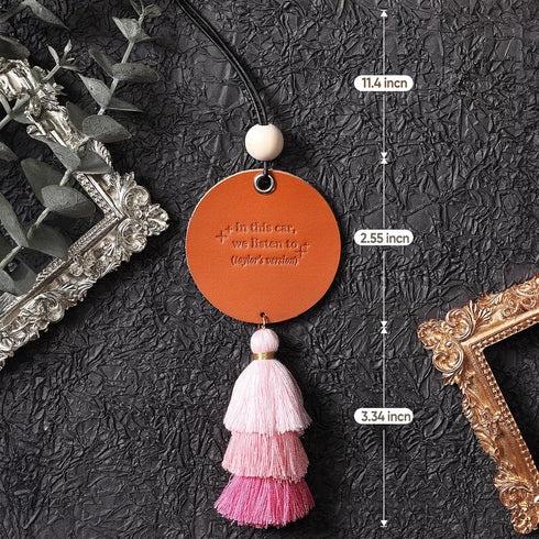 Singer Inspired Hanging Ornament for Car Rearview Mirror, Charms Accessories, Fan Gift Merch