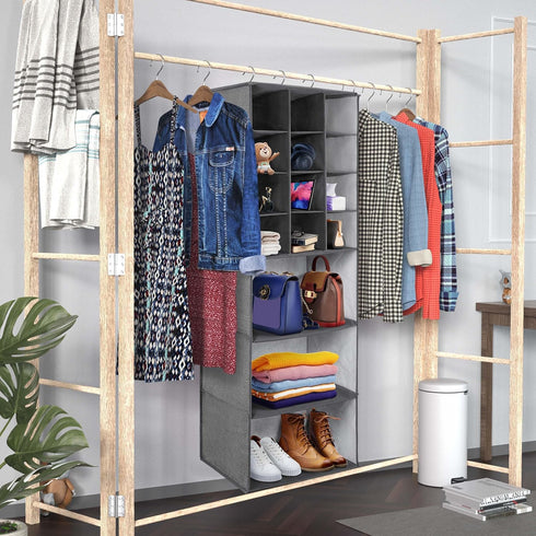 Libeder Closet, 15 Closets Shelves,12 3 3 Shoe Organizers for Shelf Hanging Storage Rack Organizer Large Compartment