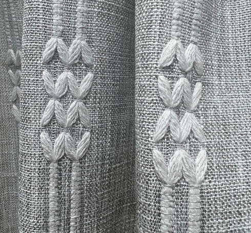 GOHD Country Road Tiers Kitchen Curtains, Boho Jacquard Stripe Tassel Bathroom Window Curtain, 3 Sizes, 100% Polyester