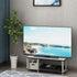 2-Tier 46 Inch Furinno JUST TV Stand, No Tools Mid Entertainment Center with Open Shelf, TV Console for TV up