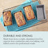 Chicago Metallic Commercial II Non-Stick Mini Loaf Pans, Gray, 5-3/4 by 3-1/4 by 2-1/4-Inch, 4 Count