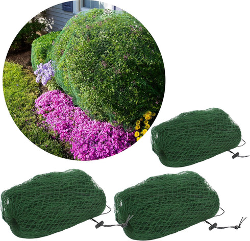 Deer Netting 3 Pack Heavy Duty Bird Netting, Chicken Coop, Fruit Trees,