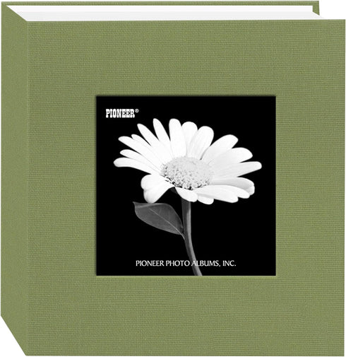 Pioneer DA-100CBF/SG Photo Album, 100 Pocket Fabric Frame Cover, Sage Green