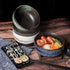 Ceramic Ramen Bowl Set, 38 OZ Japanese Style, Microwave & Dishwasher Safe, Includes Spoon & Chopsticks, Blue