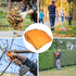 LFUTARI 2 140 Pcs Gallon Pop up Leaf Collector, Foldable Lawn Leaf Pick Up Bag Tool, Large Yard Dustpan Type Garden