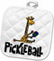 3D Rose Funny Giraffe Holding Pickleball Paddle Pot Holder, 8 x 8