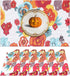 Ruvanti Placemats Set of 6, 100% Cotton 13x19 Inch, Modern Dining Table Decor, Kitchen & Table Linens, Multi Flower