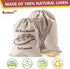 Linen Bread Bags, Pack of 4 Large and Extra Large Reusable Drawstring Bags for Homemade Artisan Bread Storage