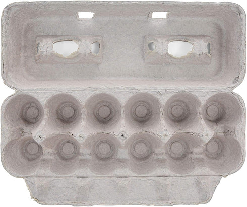 1 Dozen (Pack 25) MT Products Printed Natural Pulp Egg Cartons - Disposable Egg Storage Container of - Made in the USA