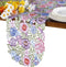 Flowery Table Runner 13"×54", Cutwork Embroidered Floral Dresser Scarf for Home Kitchen Dining