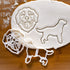 Bakerlogy Set of 2 Labrador Retriever Cookie Cutters (Body & Face), 2 Pieces