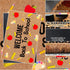 Welcome Back to School Coir Doormat, 16 x 24 Inches Non-Slip Backing Classroom Decor for Indoor Outdoor Entrance