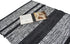Chardin Home Farmhouse Rug 24''x36'' Black-White, Recycled Cotton Hand Woven Rug for Hallways, Kitchens, Bedrooms