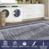 2x6 GarveeHome Modern Bordered Runner Rug Soft Non Slip Runner Washable Non Shedding Floor Carpet, Distressed Geometric
