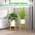 EKNITEY Adjustable Plant Pot Stand: Indoor Outdoor Modern Flower Holder Metal Plant Rack Organizer Planter Stand
