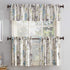 No. 918 Hoot Owl Print Kitchen Curtain Tier Pair, Semi-Sheer, 56" x 24", Mocha
