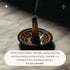 Luna Sundara Authentic Peru Pottery Palo Santo Stick Holder and Incense Holder with 5 Palo Santo Sticks (Peach)