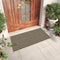 Front Door Mat Outside Entrance, 2'x4.3' Cotton Machine Washable Outdoor Doormat, Reversible Layered Mats