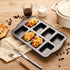 HONGBAKE 2 Pack Mini Loaf Baking Pans, 8-Cavity Nonstick Small Cornbread and Banana Bread Set