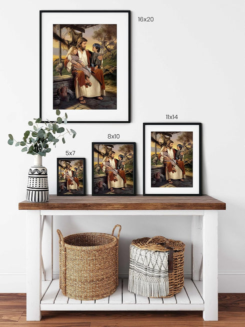 Simon Dewey - As I Have Loved You | Jesus Shepherd Art | Inspirational Jesus Picture | 8x10 Unframed Print