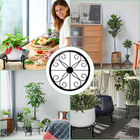 5 Pack Metal Plant Stand Plant Stands for Indoor Outdoor Plants Multiple Heavy Duty Flower Pot Stand Holder Rustproof